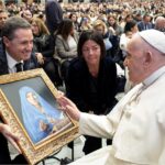 Città del Vaticano 10 gennaio 2024: Consegna della Annunciata al Santo Padre 3
