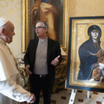 Città del Vaticano 12 gennaio 2024: Dono della Salus Populi Romani a papa Francesco 8