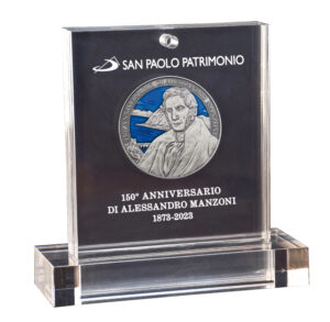 Medaglia celebrativa del 150° anniversario di Alessandro Manzoni 13
