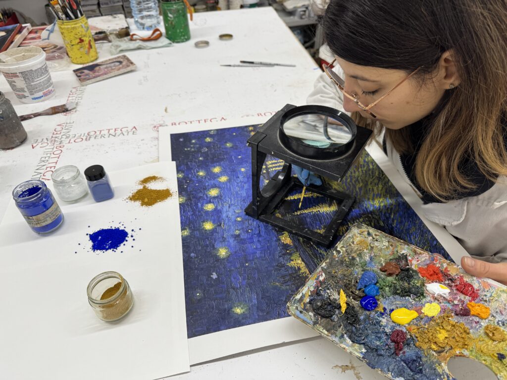 Notte Stellata sul Rodano di Vincent van Gogh e il volume L’arte cristiana in Italia. Età Moderna e Contemporanea 1