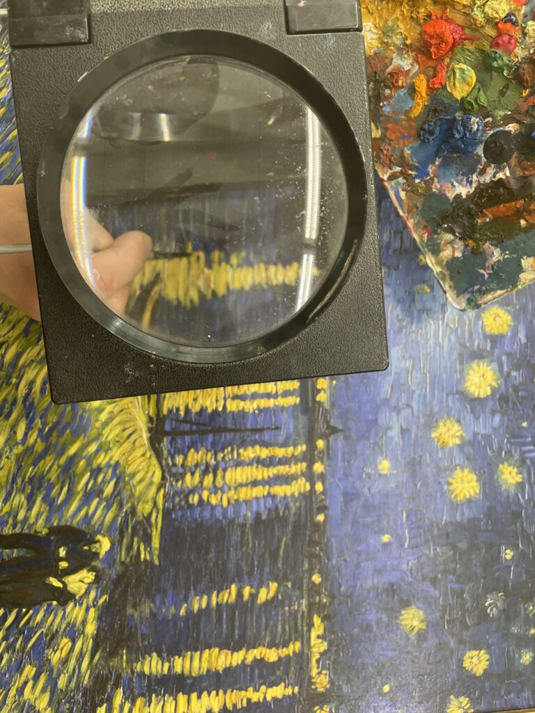 Notte Stellata sul Rodano di Vincent van Gogh e il volume L’arte cristiana in Italia. Età Moderna e Contemporanea 5