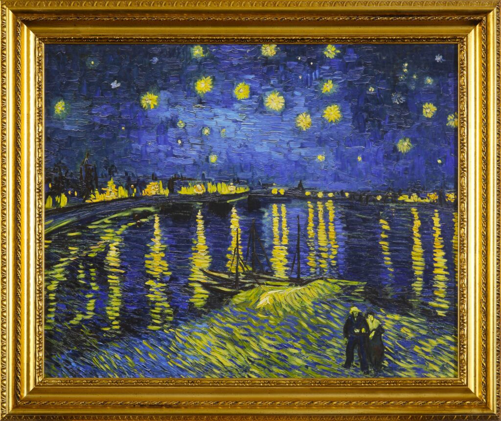 Notte Stellata sul Rodano di Vincent van Gogh e il volume L’arte cristiana in Italia. Età Moderna e Contemporanea 7